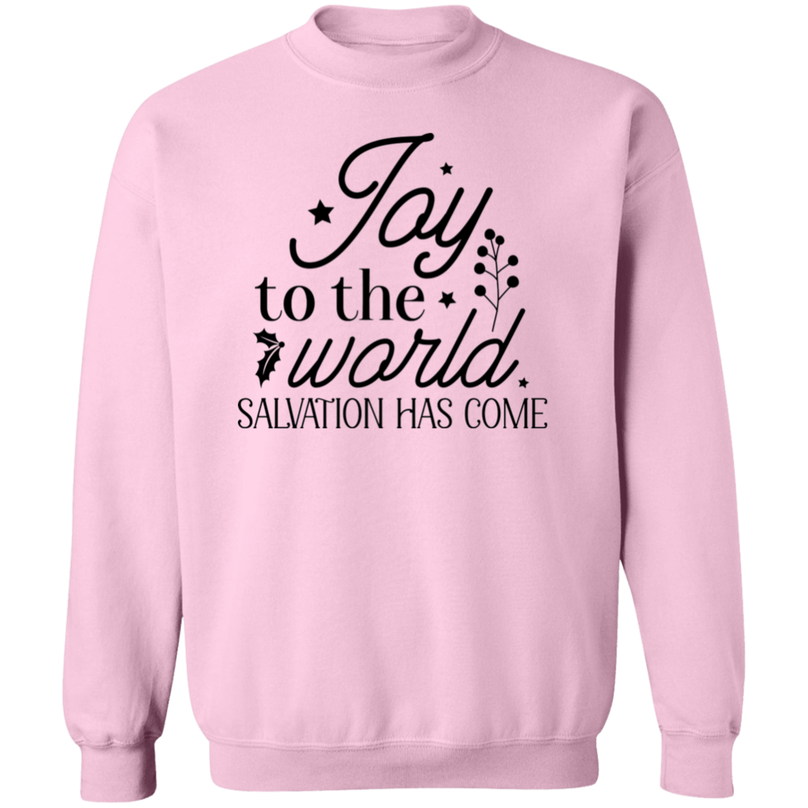 JOY TO THE WORLD SALVATION HAS COME SWEATSHIRT, Christian Christmas sweater, Jesus sweatshirt