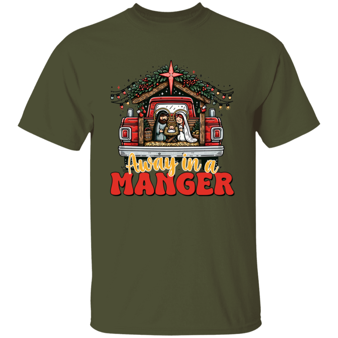 Away In A Manger Christmas T-Shirt