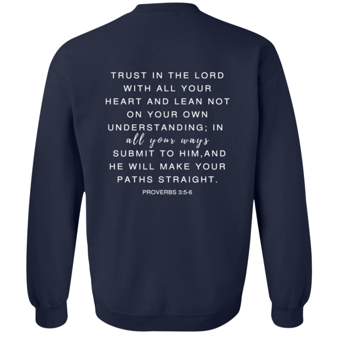 Trust in the Lord Sweatshirt Christian Sweatshirts Christian Gift Faith Sweatshirt Jesus Sweater