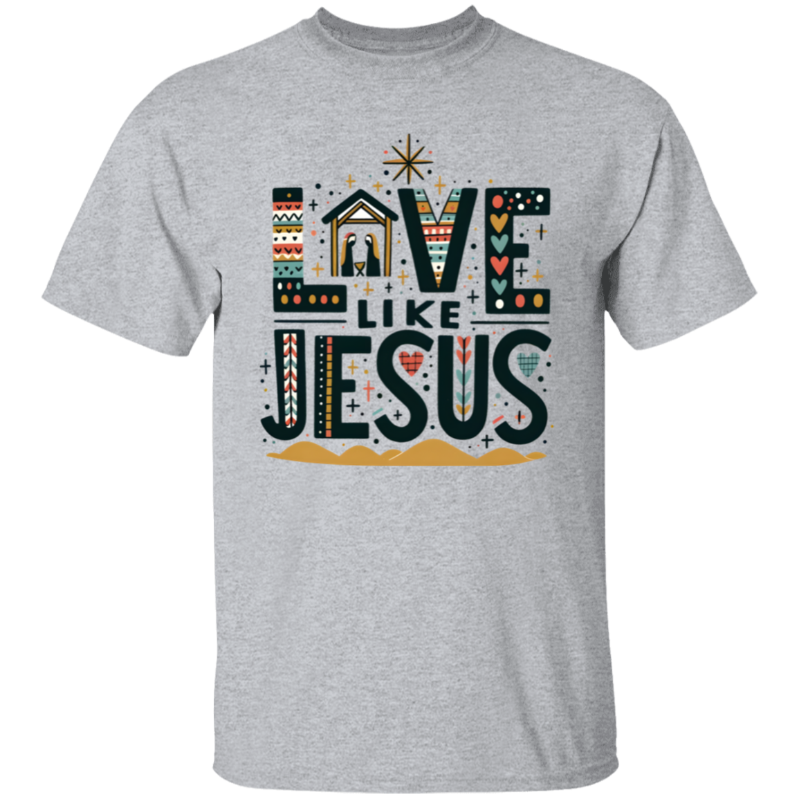 Love Like Jesus Christmas T-Shirt