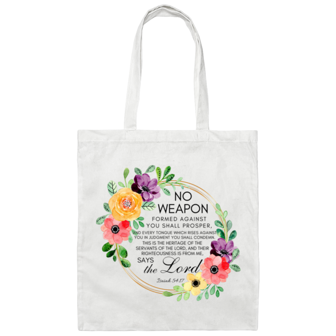 Isaiah 54:17 | Tote Bag