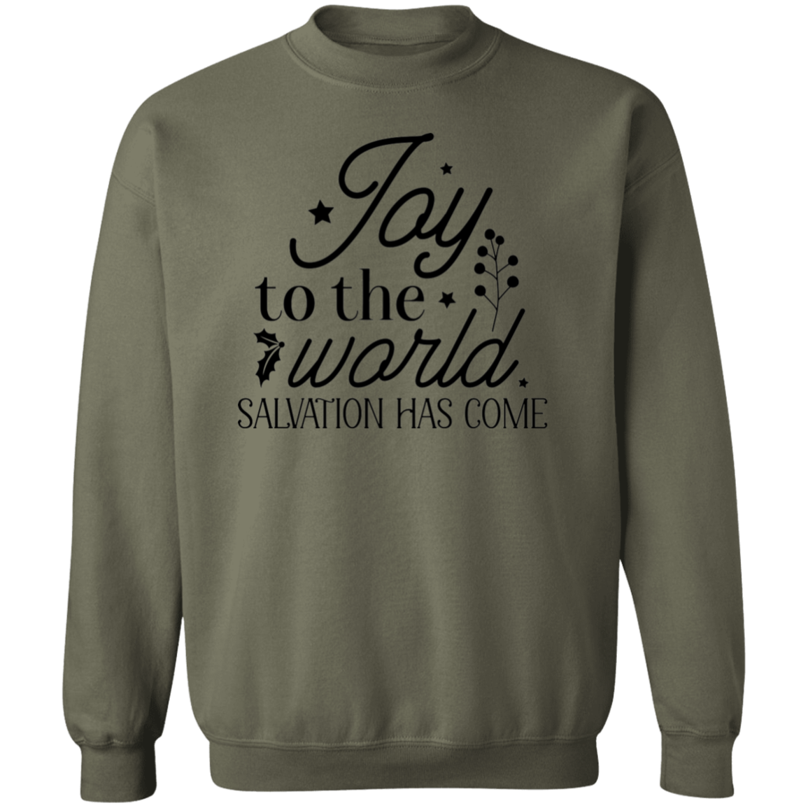 JOY TO THE WORLD SALVATION HAS COME SWEATSHIRT, Christian Christmas sweater, Jesus sweatshirt