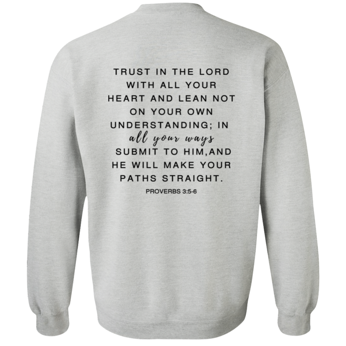 Trust in the Lord Sweatshirt Christian Sweatshirts Christian Gift Faith Sweatshirt Jesus Sweater