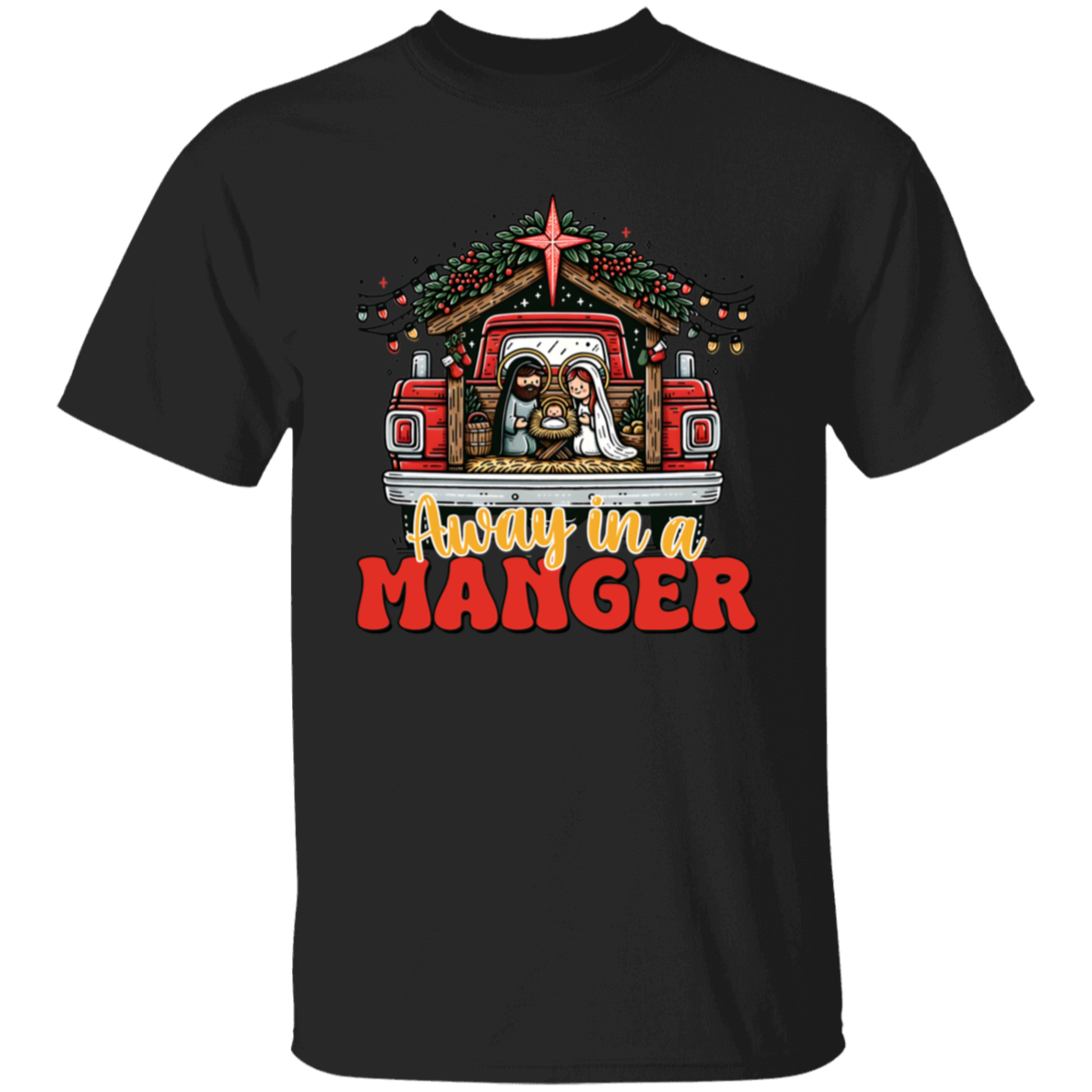 Away In A Manger Christmas T-Shirt