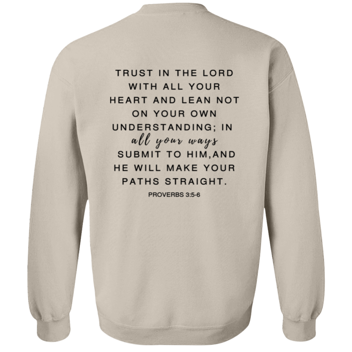 Trust in the Lord Sweatshirt Christian Sweatshirts Christian Gift Faith Sweatshirt Jesus Sweater