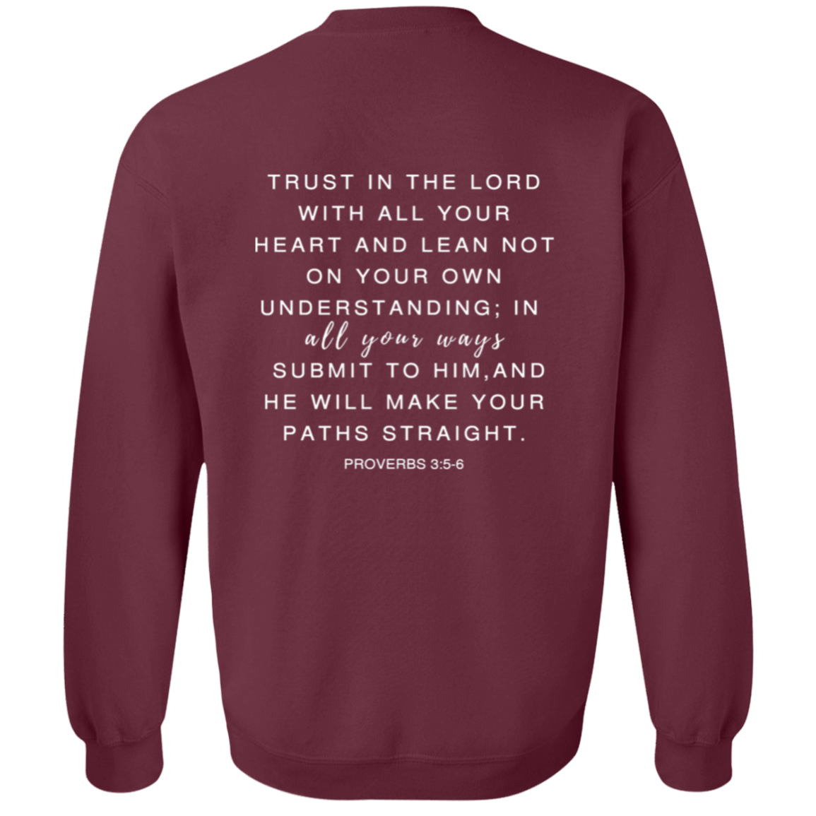 Trust in the Lord Sweatshirt Christian Sweatshirts Christian Gift Faith Sweatshirt Jesus Sweater