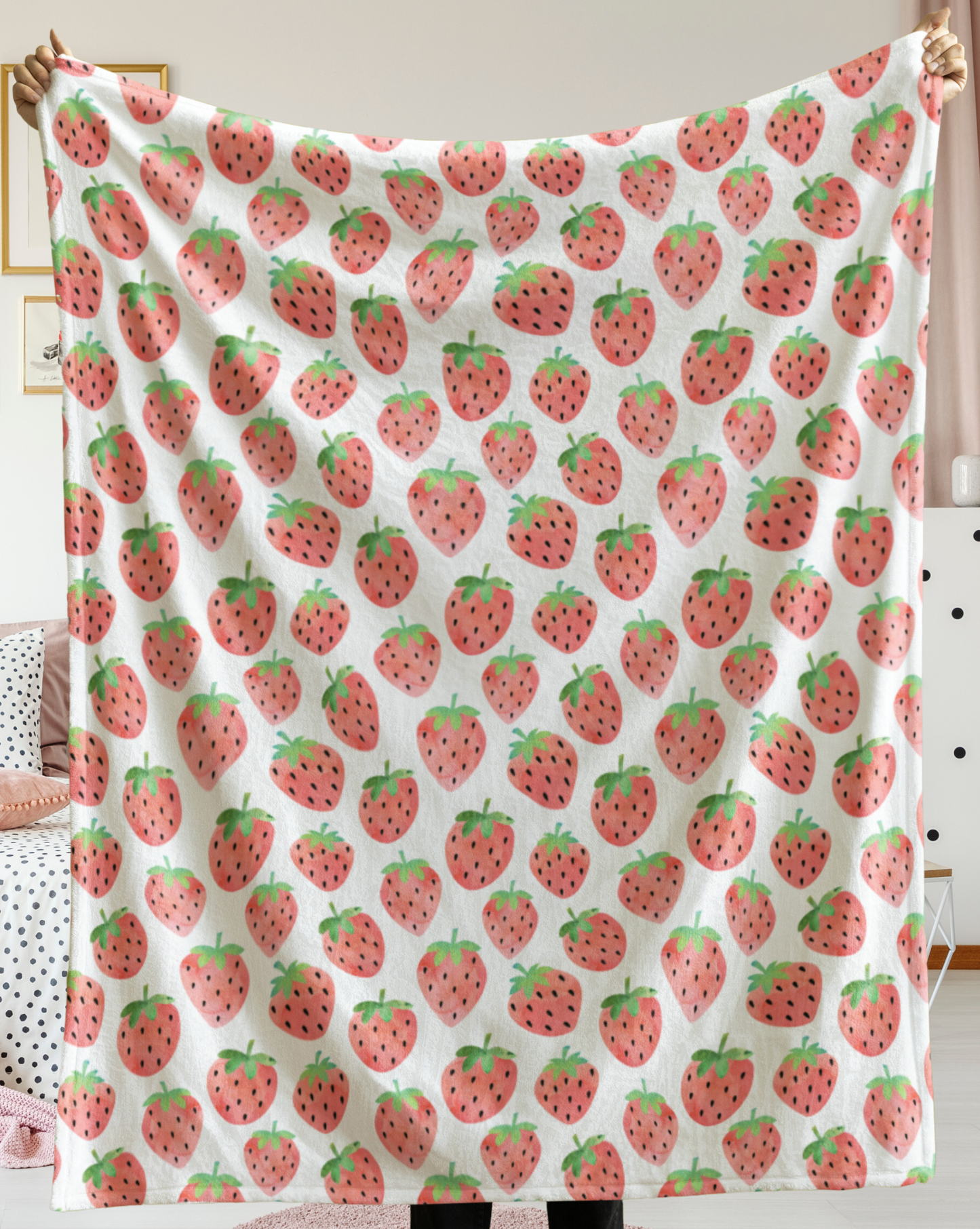 Sweet Strawberries | Premium Blanket