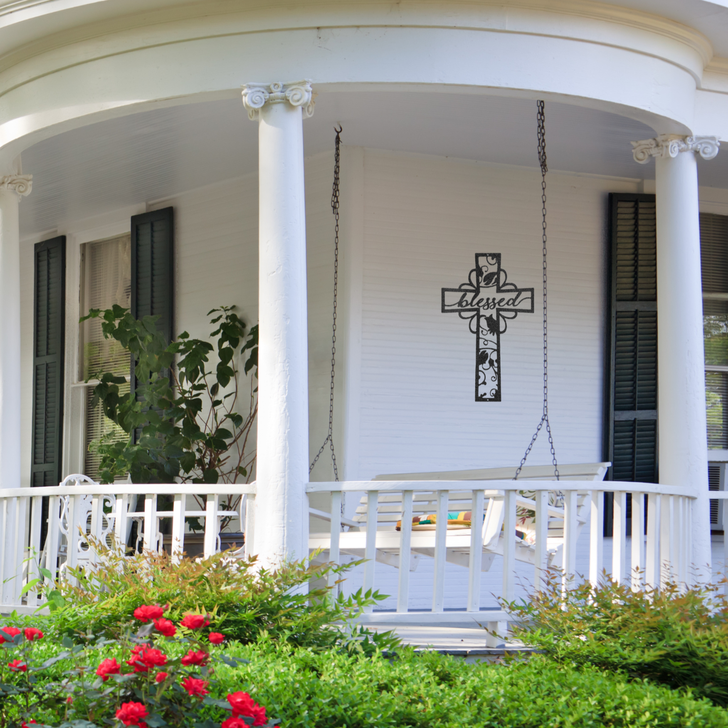 Blessed Cross Sign Blessed Cross - Steel Sign – Wholesome Blessings