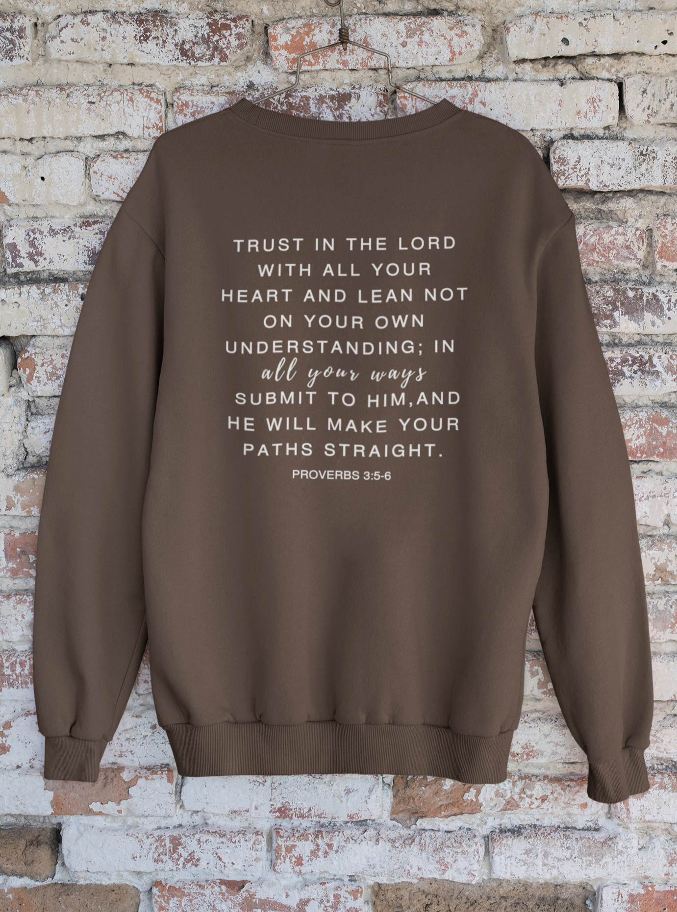 Trust in the Lord Sweatshirt Christian Sweatshirts Christian Gift Faith Sweatshirt Jesus Sweater